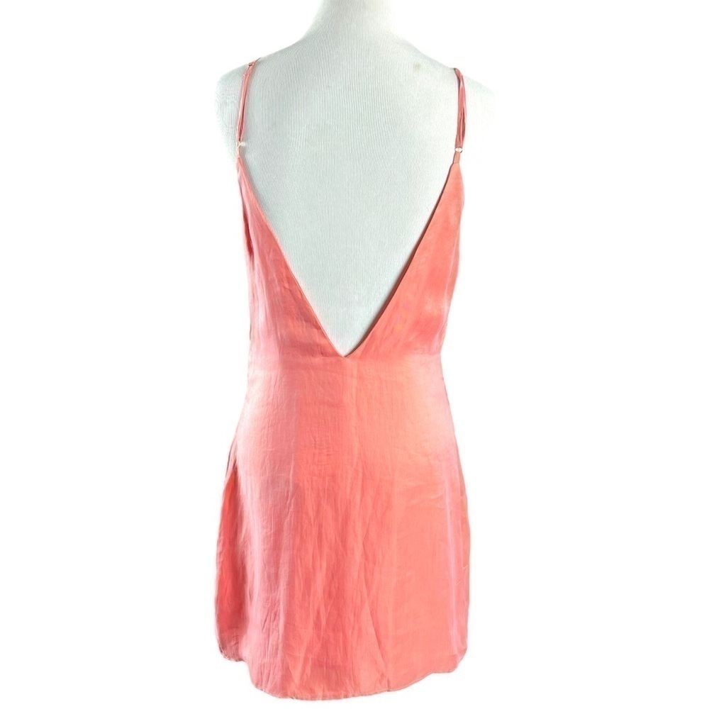 Zara Fillsens Slip Dress in Pink Peach Pearlescent 
NWT V Back Blogger Fav Small - Picture 8 of 14